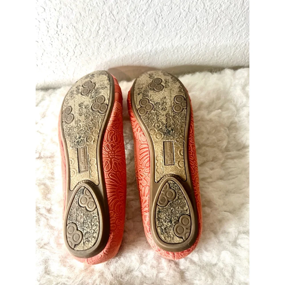 Fergalicious by Fergie Pink Fabric Slip On Ballet Shoes Women Size 8.5M